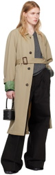 Maison Margiela Beige Belted Trench Coat