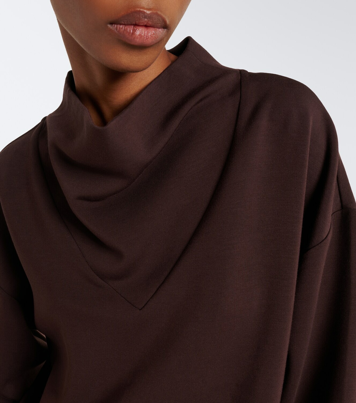 Varley Betsy draped jersey sweatshirt