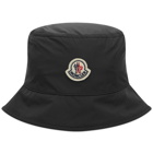 Moncler Men's Monogram Bucket Hat in Black