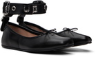 Vivienne Westwood Black Tanned Bardot Ballerina Flats