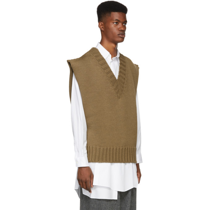 Yang Li Brown Oversized Sweater