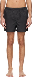 Casablanca Black Jacquard Swim Shorts