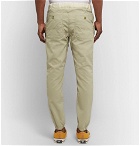 Beams Plus - Slim-Fit Tapered Grosgrain-Trimmed Ripstop Drawstring Trousers - Beige