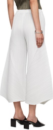 PLEATS PLEASE ISSEY MIYAKE Off-White Thicker Bottoms 2 Trousers