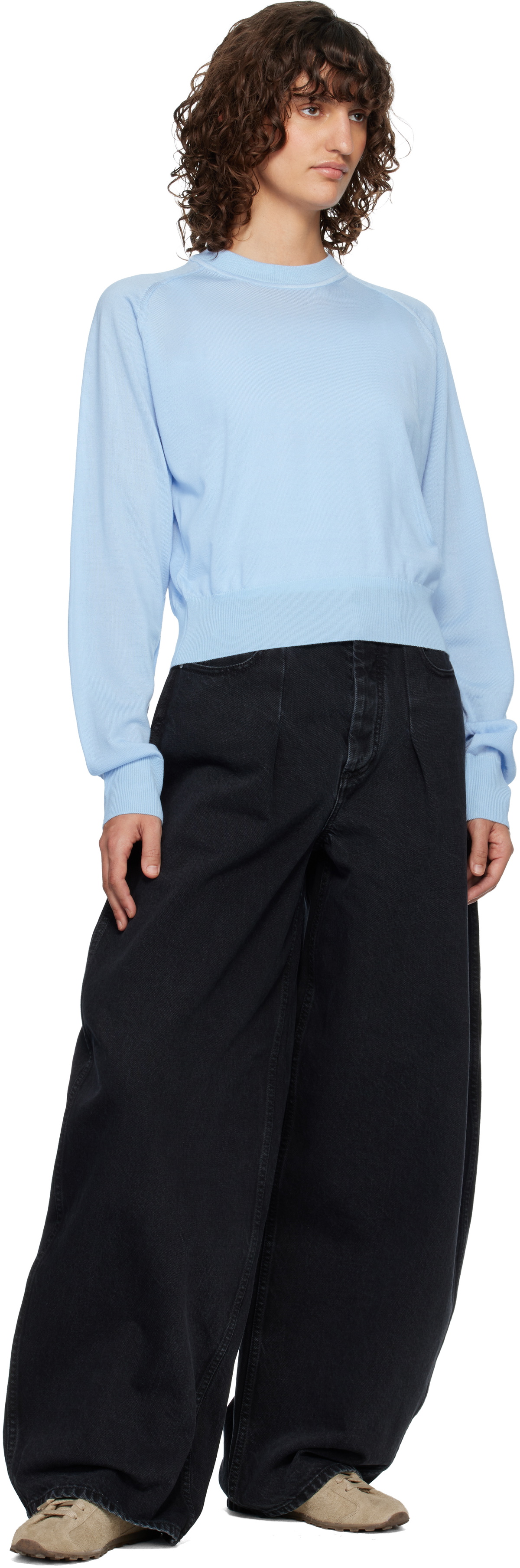 JACQUEMUS Blue 'The J' Sweater