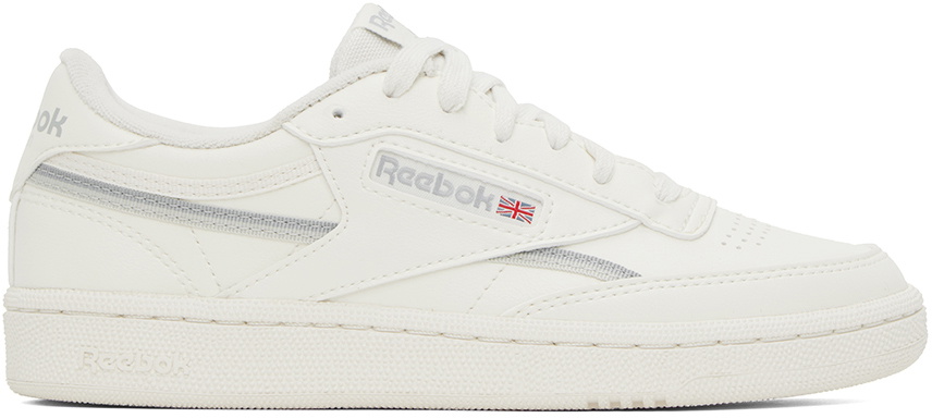 Reebok Classics Off-White & Gray Club C 85 Sneakers Reebok Classics