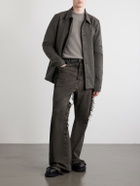 Rick Owens - Bolan Frayed Baggy Bootcut Jeans - Gray