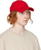 Jacquemus Red 'La Casquette Jacquemus' Cap