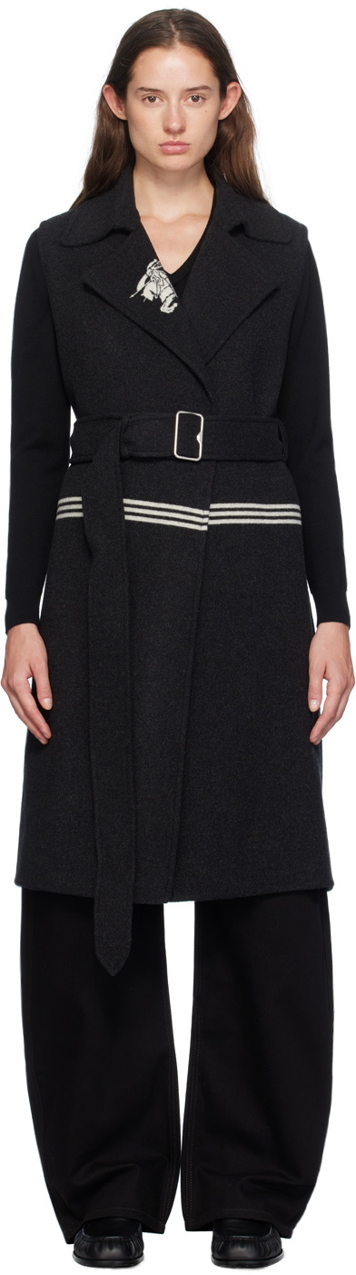 Burberry Gray Wool Vest