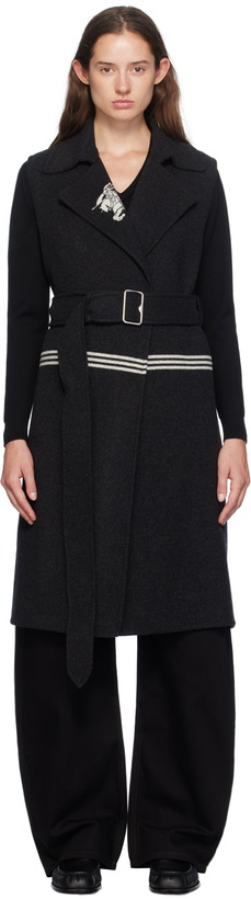 Photo: Burberry Gray Wool Vest