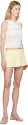 Sandy Liang White Clipper Tank Top