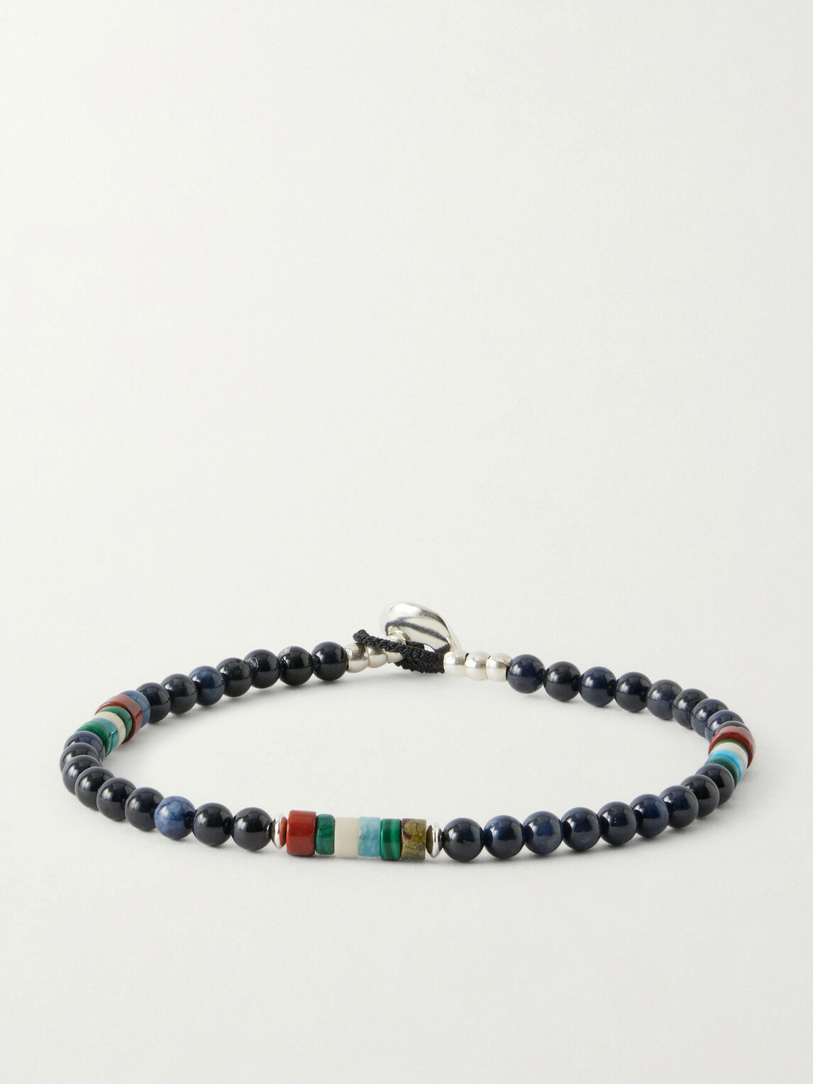 Mikia - Sterling Silver Multi-Stone Beaded Bracelet - Blue