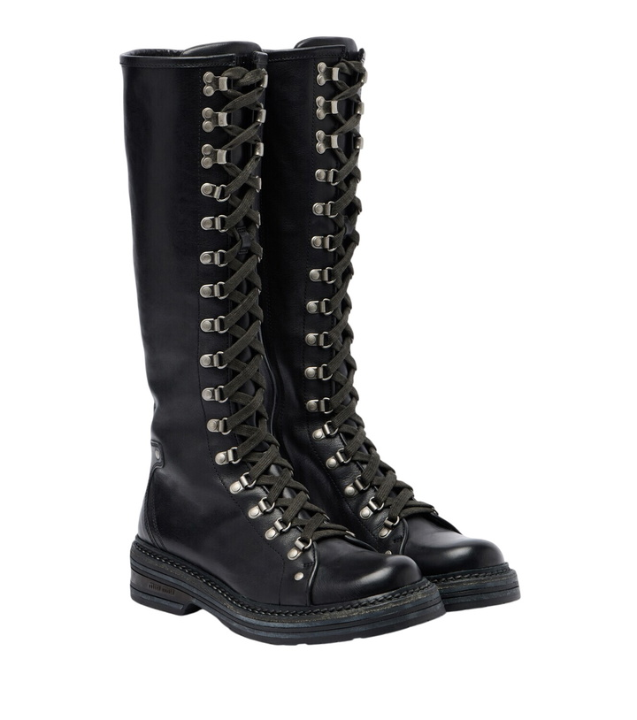 Photo: Miu Miu Leather lace-up boots