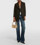 Saint Laurent Le 5 à 7 Mini shearling shoulder bag