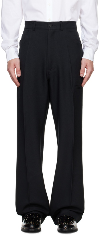 Photo: Random Identities Black Creased Trousers