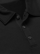 Visvim - Sport Weller Logo-Appliquéd Wool-Blend Jersey Polo Shirt - Black