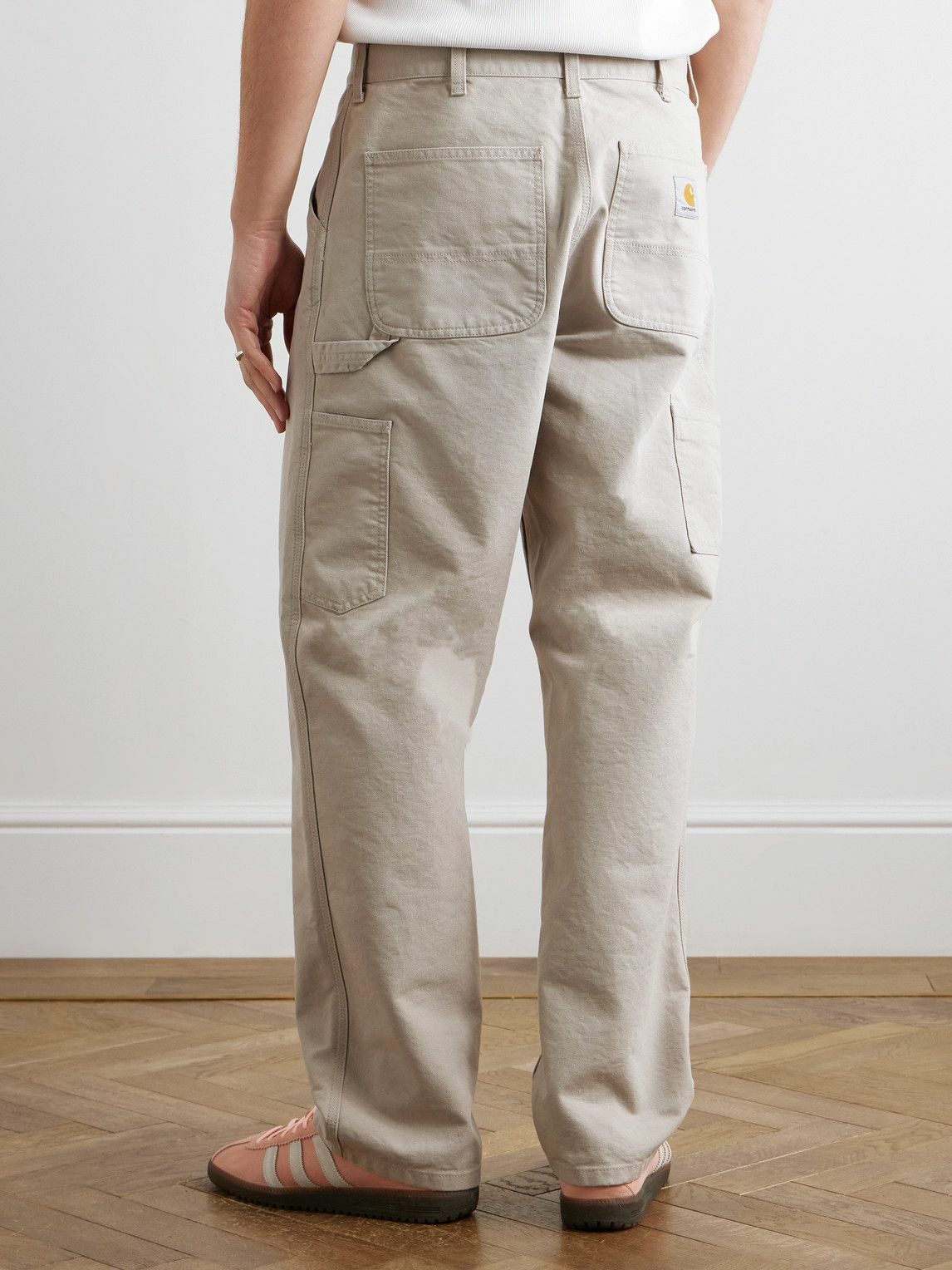 Carhartt WIP - Single Knee Straight-Leg Cotton-Canvas Trousers - Neutrals