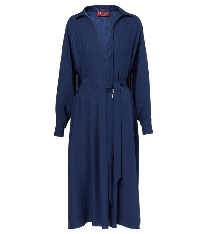 Photo: Gucci Horsebit silk midi dress