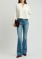 Veronica Beard Dean Blouse Cream