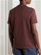 Kingsman - Logo-Embroidered Pima Cotton-Jersey T-Shirt - Burgundy