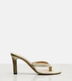 The Row Sacha velvet thong sandals