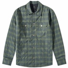 A.P.C. Men's Alex Check Shirt Jacket in Dark Green