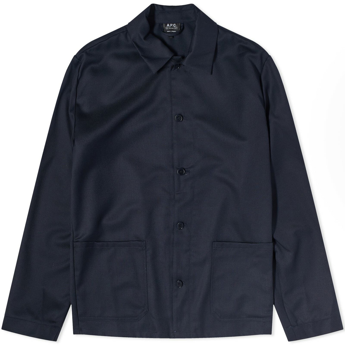 A.P.C. Kerlouan Wool Work Jacket in Dark Navy A.P.C.