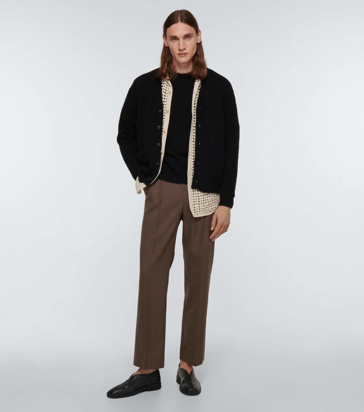 Auralee Cotton and linen cardigan Auralee