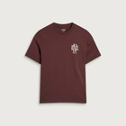 END. Mono T-shirt in Oxblood