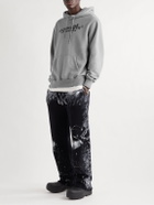 Undercover - Logo-Print Cotton-Jersey Hoodie - Gray