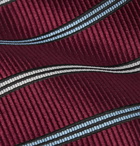 Ermenegildo Zegna - 8cm Striped Silk Tie - Red