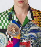 Versace Medusa silk twill bowling shirt
