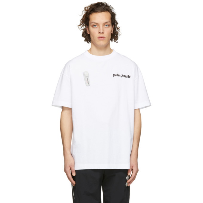 Photo: Palm Angels White Basic T-Shirt