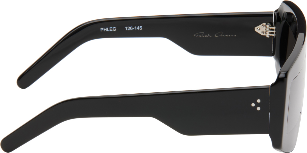 Rick Owens Black Temple Phleg Sunglasses