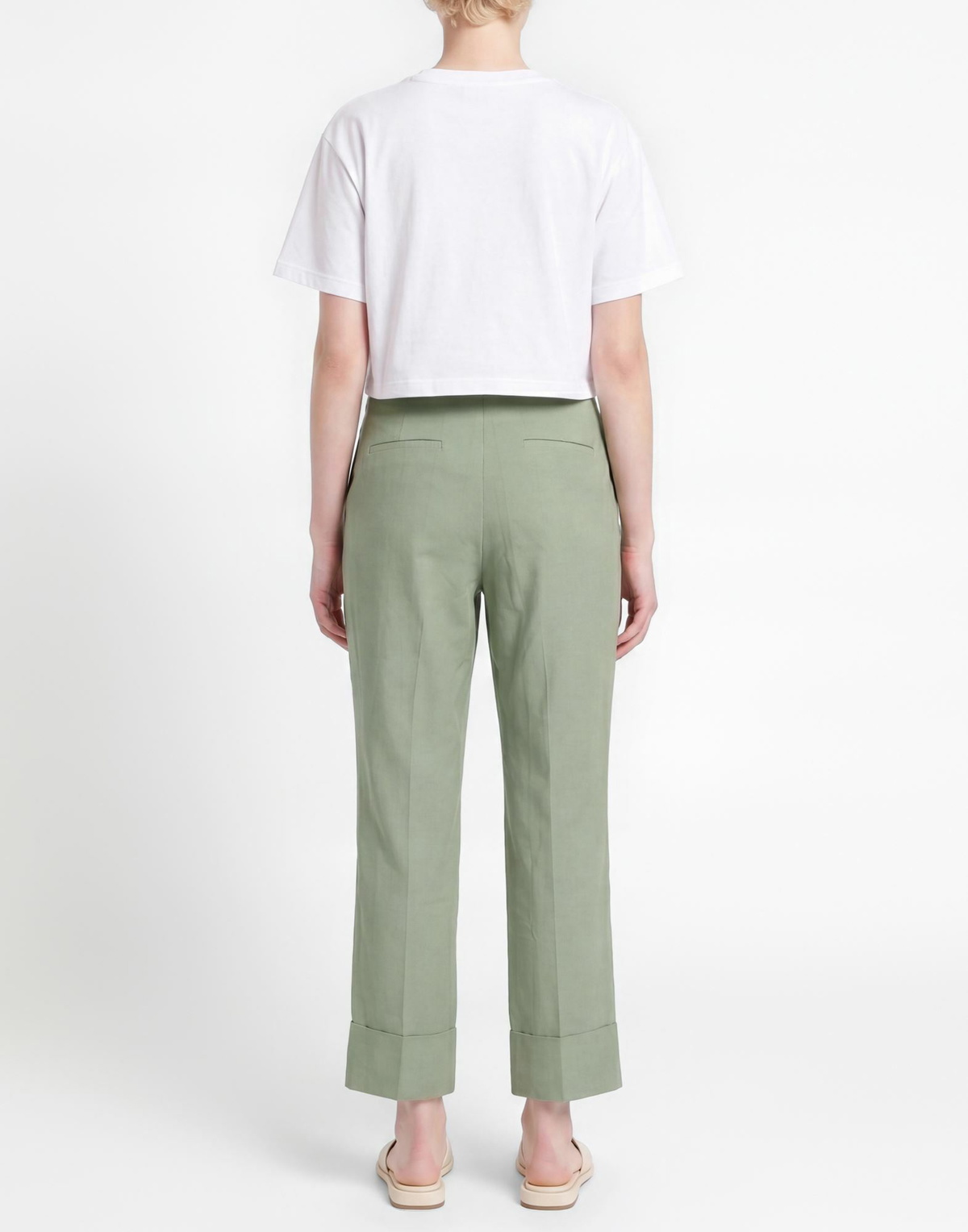 Peserico Womens Pants in Sage green