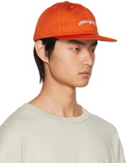 Cowgirl Blue Co Orange Script Cap