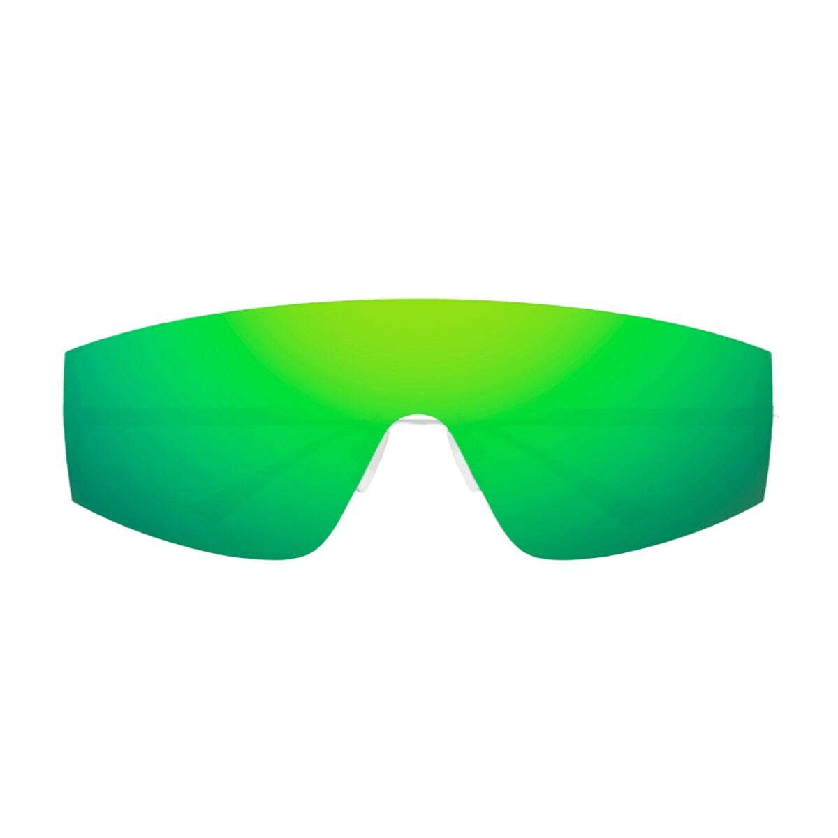 Bottega Veneta Eyewear Bottega Veneta Bv1299s Linea Unapologetic 003 Silver Green Sunglasses