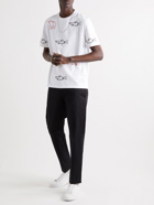 Thom Browne - Embroidered Cotton-Jersey T-Shirt - White