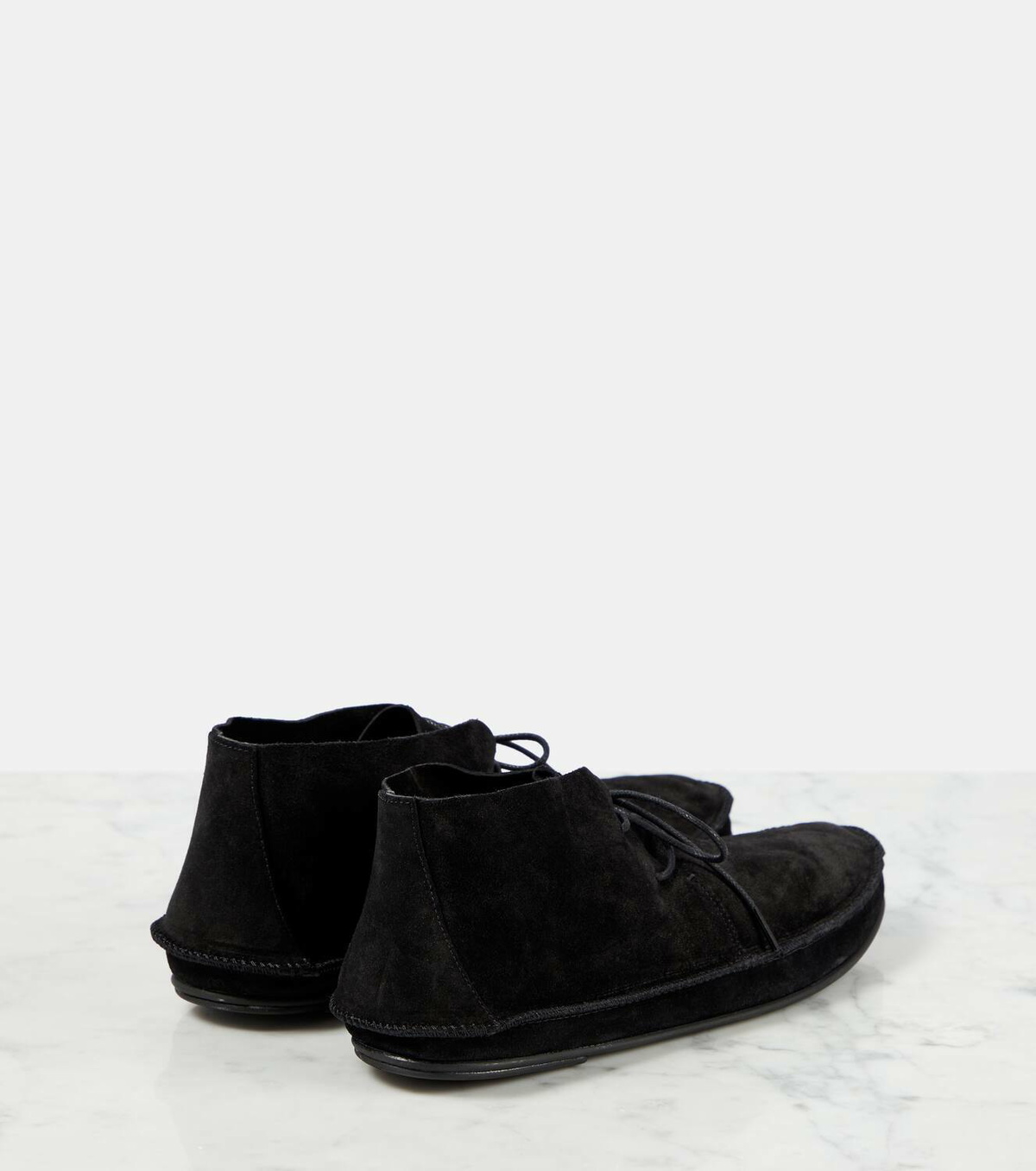 The Row Tyler suede ankle boots