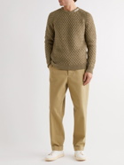 John Smedley - Mossley Cable-Knit Wool Sweater - Green