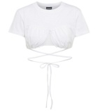 Jacquemus Le T-shirt Baci cotton crop top