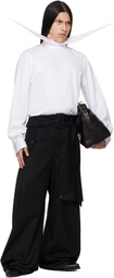 EGONlab Black Belted Trench Trousers