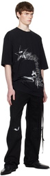 Ann Demeulemeester Black Dieter Sketchbook High Comfort T-Shirt