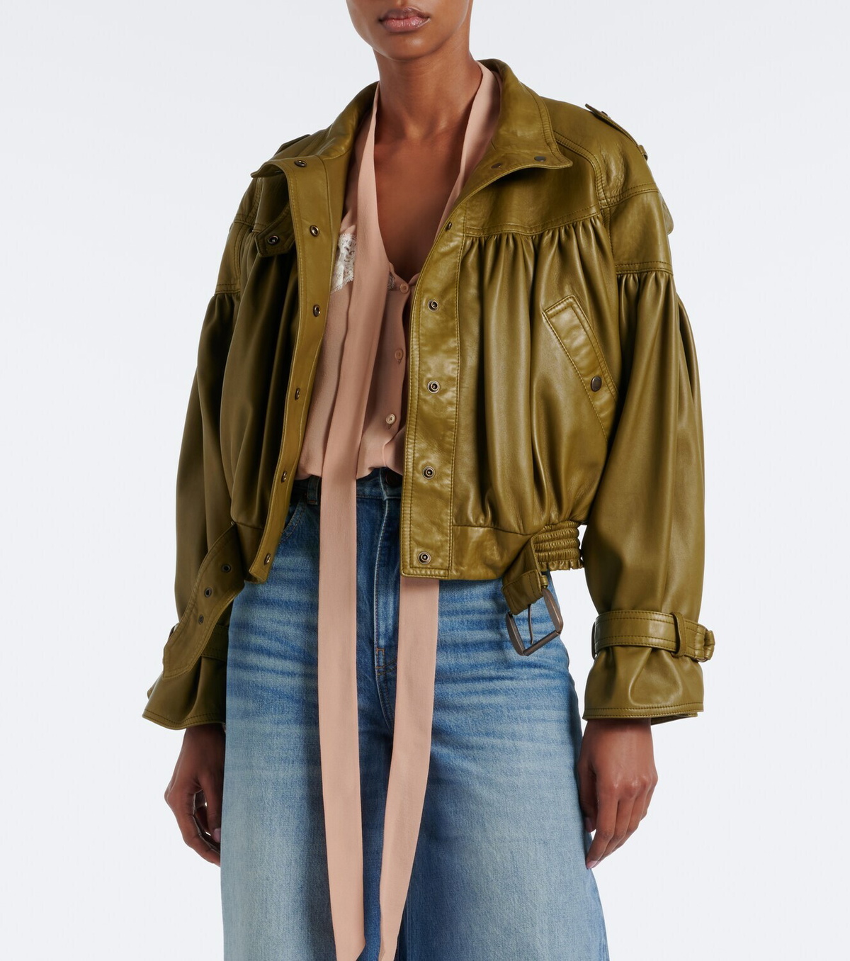 Chloé Cropped leather jacket