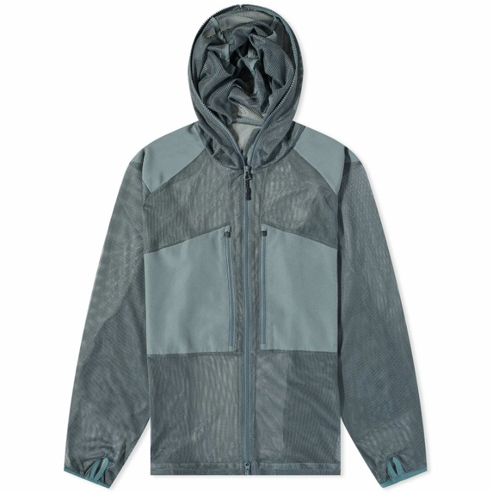 Photo: Snow Peak Men's Insect Shield Mesh Jacket in Balsam Green