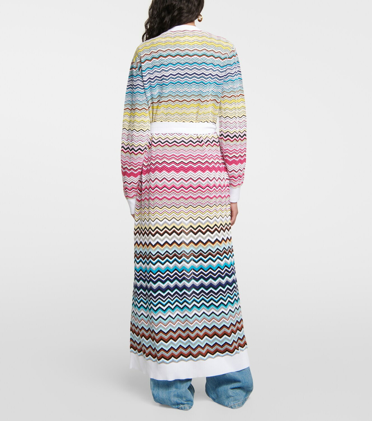 Missoni - Belted longline wool-blend cardigan Missoni