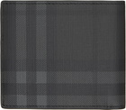 Burberry Gray City Check Bifold Wallet