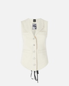 Pinko Reimagine Pinko X Patrick Mc Dowell Jeans Fitted Vest Birch Beige