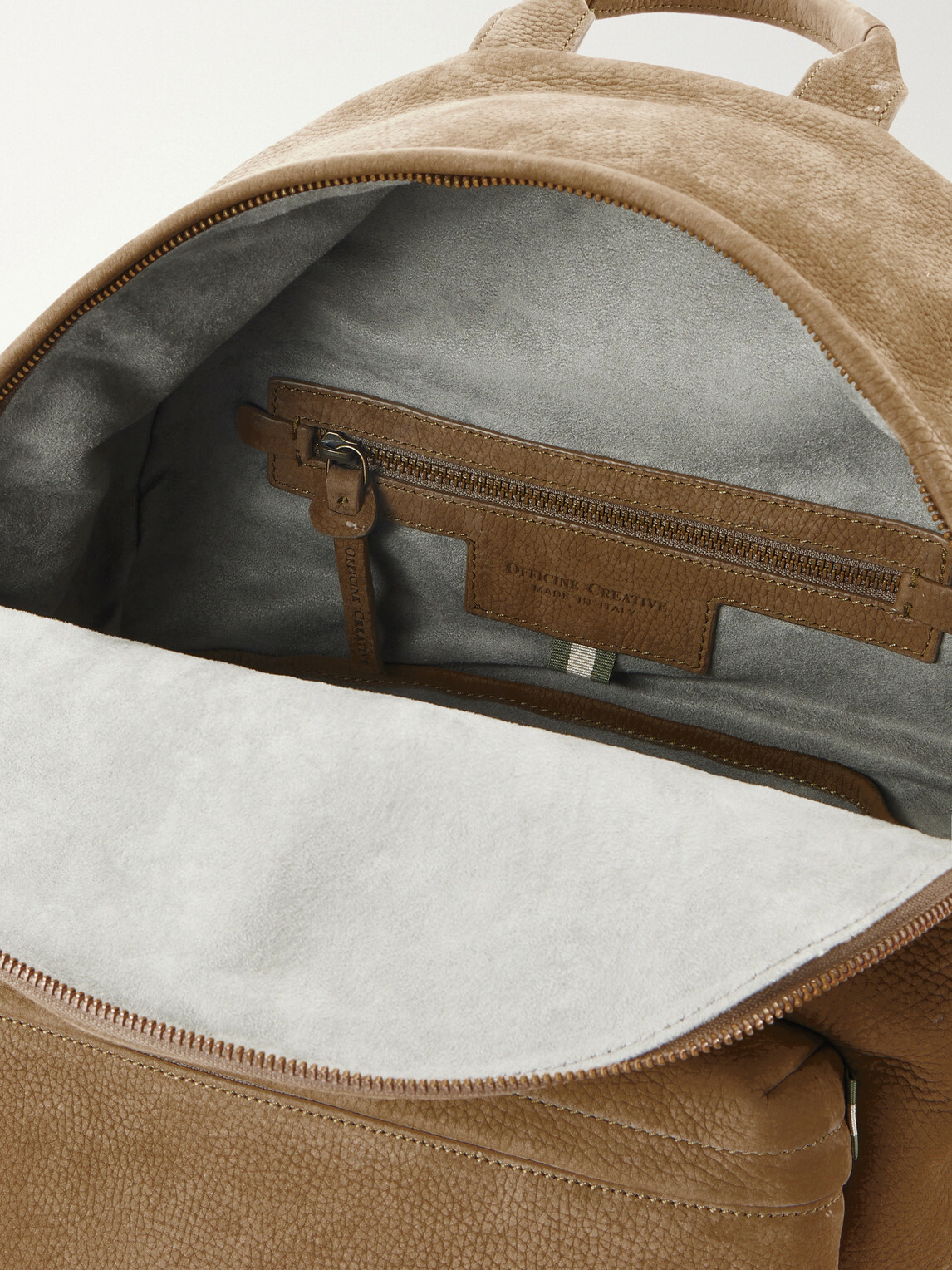 Officine Creative - Nubuck Backpack - Brown