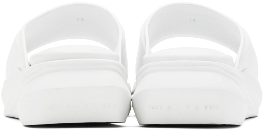 1017 ALYX 9SM White Mono Slides 1017 ALYX 9SM